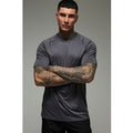Camiseta Tall Man Active Regular Ligera Essentials Para El Gimnasio De Ranglán, Gris