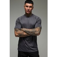 Camiseta Tall Man Active Regular Ligera Essentials Para El Gimnasio De Ranglán, Gris