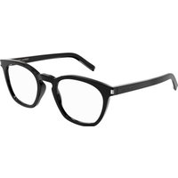 SAINT LAURENT Unisex SAINT LAURENT SL 28 OPT 001 Optical frames Acetate Black Transparent Round