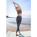 Legging avec bande transparente