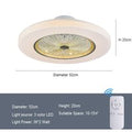 Simple Modern Home Quiet With Electric Fan | Color: Design4 | Electrical outlet: 110V | quantity: Remote control