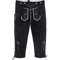 Trachtenlederhose Kniebundhose schwarz