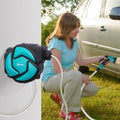 10m Garden Auto Hose Reel Wall Mounted Retractable 7 Patterns Spray Nozzle