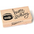 Andrea Maassen stempel happy birthday radio