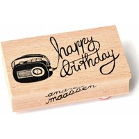 Andrea Maassen stempel happy birthday radio