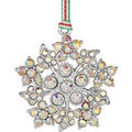 Snowflake with AB Crystals Christmas Tree Decoration