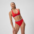 Bas de bikini Femme Jetstream rouge/blanc