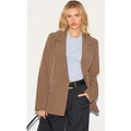 Mushroom Double Breasted Oversized Boxy Fit Blazer