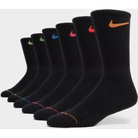 Nike 6-Pack Elevated Crew Socks, svart