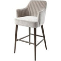 Chenille Latte Finish Bar Stool