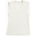 Camiseta sin mangas con escote en v