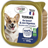 Canichef Bio Paté Grain Free Manzo e Verdure per Cani - 300 g, Singola