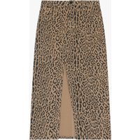 Jupe fendue à motif animalier