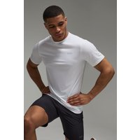 T-shirt Man Active Regular Fit per alta performance, Bianco