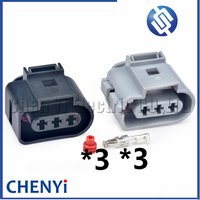 3 Pin 3.5 mm Automotive Fog Lamp Light Socket Crankshaft Sensor Plug 1J0973723G 1J0 973 723G 1J0973723 1J0 973 723 For VW Audi
