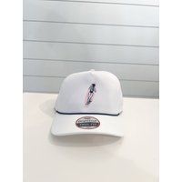 Summer Hats - White with Pink Surfboard