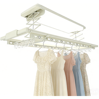 Remote Control Smart Laundry Supplies LED Electric Laundry Rack for Residential Balcony