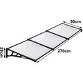 Black Outdoor Flat Shielded Rain Shelter