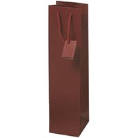 Borsa portabottiglie in carta Kraft Decoration bordeaux