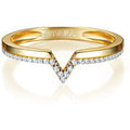 Anel Vivara em Ouro Amarelo 18k com Diamantes