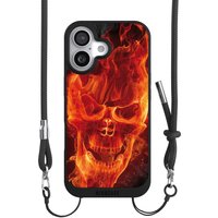 Apple iPhone 17 NIVOpure noir Coque de telephone coque NIVOpure noire Skull Totenkopf Fire