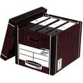 Bankers Box Premium Storage Box Presto Tall Woodgrain FSC Ref 7260502