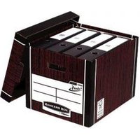 Bankers Box Premium Storage Box Presto Tall Woodgrain FSC Ref 7260502