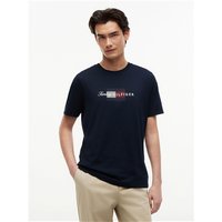 Tommy Hilfiger Script Flag T-shirt - Navy - L