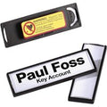Badge Durable clip card met magneet 17x67mm 25 stuks