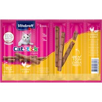 Multipack risparmio! 48 x 6 g Vitakraft Cat Stick Mini  - Pollo & Fegato