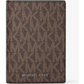 MK Porte-cartes Hudson à deux volets et à logo Signature - Marron - Michael Kors