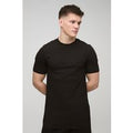 Camiseta Tall Básica Ajustada Al Músculo, Negro