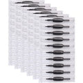 Dragonhawk 60 Counts Black Disposable Tattoo Tubes with Matching Assorted Pre-sterilized Tattoo Needles