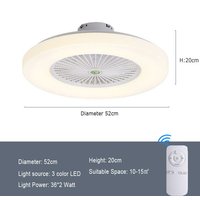 Simple Modern Home Quiet With Electric Fan | Color: Design1 | Electrical outlet: 110V | quantity: Remote control