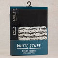 White Stuff Hove Print & Plain Organic Boxers - Black - 2 Pairs