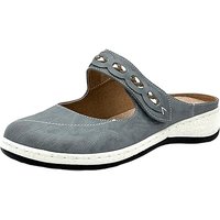 Damen Clogs Komfortable Slipper Blau 37 EU
