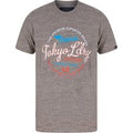 T-Shirts Silver Bullets Motif Injection Marl Cotton Jersey T-Shirt in Black / Grey / S - Tokyo Laundry