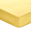 1951 Plain Dye Percale Kingsize Fitted Sheet, Ochre