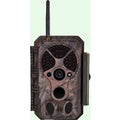 Caméra Piege Photographique Nocturne WiFi Bluetooth 64MP 1296P, 0.1S Temps de Déclenchement, Détection de Mouvement 120°PIR, IP66 Étanche|A350W Rouge