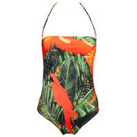 ACQUADICOCCO maillot de bain 1 pièce bustier sans armatures Parrots