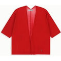 Cardigan monocolour con maniche a tre quarti