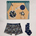 White Stuff Organic Boxers & Socks Gift Set - Dark Navy