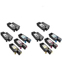 Compatible Dell C1660w Printer Toner Cartridges (10 Pack) -332-0399 Multipack