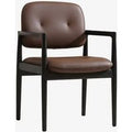 Araco Solara Dining Chair Brown Leather