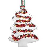 Christmas Tree Decoration with Coloured Stones