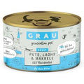 GRAU Adult Senza Cereali 12 x 200 g Alimento umido per gatti - Tacchino, Salmone & Sgombro