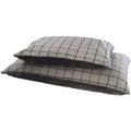 Camden Comfy Cushion Large Grey Check