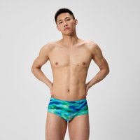 Slip de bain Homme Club Training imprimé vert/bleu
