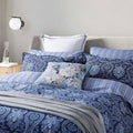 Bedeck of Belfast Ellis Super Kingsize Duvet Cover SET, Navy Blue