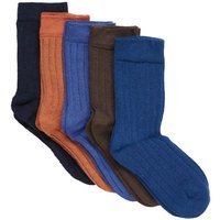 Minymo 5-pack Bamboe Sokken - Total Eclipse - Maat 19/22